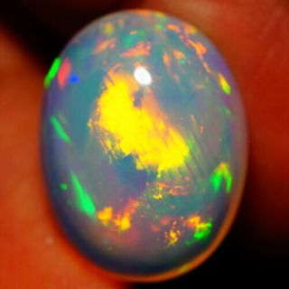 17.  27 Ct 19x15 Mm Broad Patchwork Extremely Rare Ethiopian Welo Opal - Ebb12