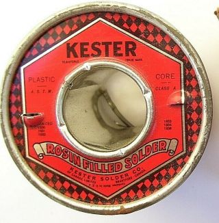 Vintage Kester Rosin Filled Solder 4