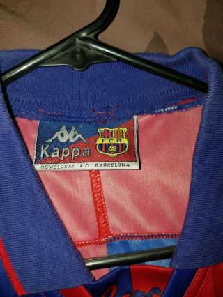 KAPPA BARCELONA Football Jersey Vintage 1995 - 7 2