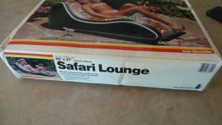 Inflatable Intex 1987 Vintage Large Safari Lounge Pool Toy NIB 2