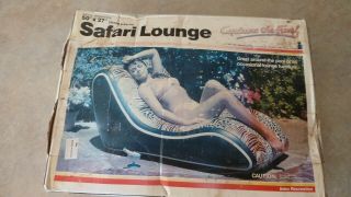 Inflatable Intex 1987 Vintage Large Safari Lounge Pool Toy NIB 6