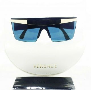 Rare Vintage Gianni Versace Sunglasses Blue Mask Made In Italy