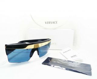 RARE VINTAGE GIANNI VERSACE SUNGLASSES BLUE MASK MADE IN ITALY 2
