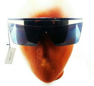 RARE VINTAGE GIANNI VERSACE SUNGLASSES BLUE MASK MADE IN ITALY 3