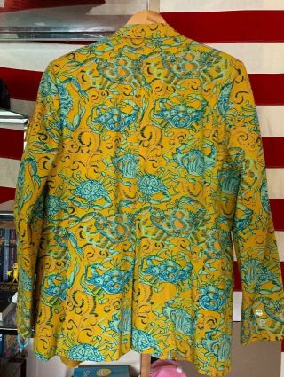 Vintage 60s LILLY PULITZER MEN ' S STUFF PALM BEACH SPORT Suit Coat.  Rare 6