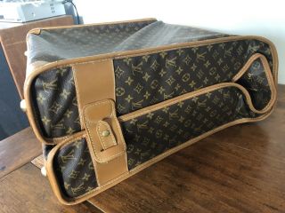 Vintage LOUIS VUITTON Monogram Double Suitcase/Garment Bag Luggage 11