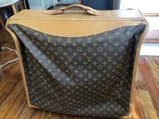 Vintage LOUIS VUITTON Monogram Double Suitcase/Garment Bag Luggage 12