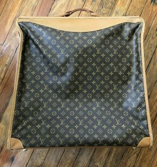 Vintage Louis Vuitton Monogram Double Suitcase/garment Bag Luggage