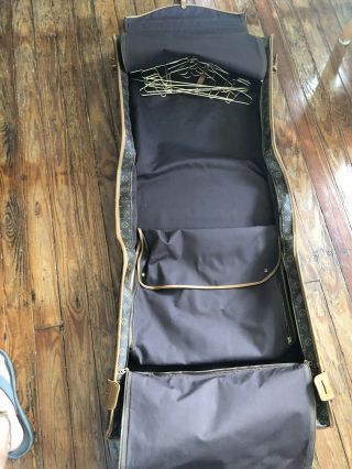 Vintage LOUIS VUITTON Monogram Double Suitcase/Garment Bag Luggage 4