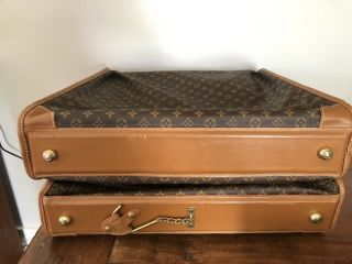 Vintage LOUIS VUITTON Monogram Double Suitcase/Garment Bag Luggage 9