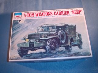 Vintage Peerless Dodge 3/4 Ton Weapons Carrier Beep Ww Ii Wc - 51 & 52 Model Kit
