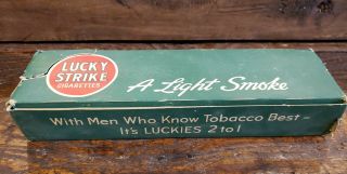 1940 ' S LUCKY STRIKE CIGARETTE CARTON AND 5 PACKS - RARE WWII 11