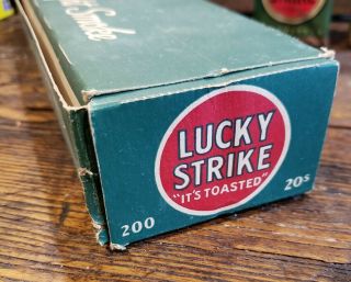 1940 ' S LUCKY STRIKE CIGARETTE CARTON AND 5 PACKS - RARE WWII 3