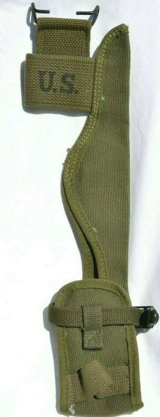 Us Army Wwii Minty Trench Pic Ax Cover Belt Carrier U.  S.  Ww2