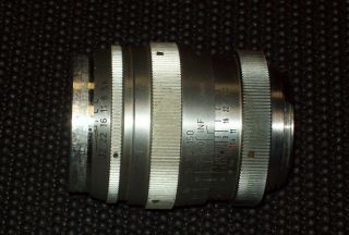 Vintage Steinheil Munchen Culminar 1:2.  8 f 85mm VL Camera Lens nr 692677 Germany 3