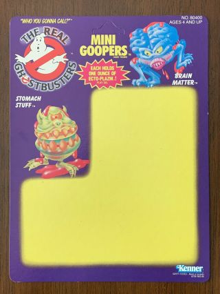 Kenner The Real Ghostbusters Mini Goopers Prototype Proof Vintage