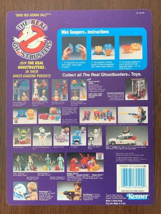 Kenner The Real Ghostbusters Mini Goopers Prototype Proof Vintage 2