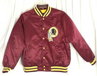 Vintage Stahl - Urban Xl Washington Redskins Satin Style Jacket Patches Nfl