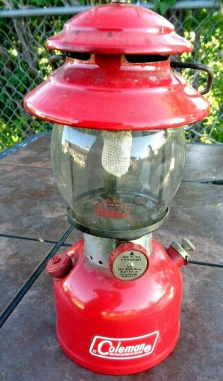 1970 Vintage Coleman Model 200a Single Gas Lantern The Sunshine Of The Night