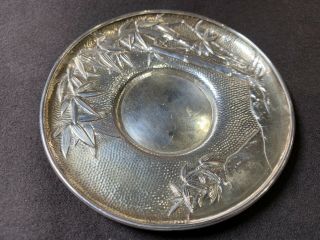 Antique “arthur & Bond Yokohama Sterling” Silver Saucer Candy Dish 4.  25