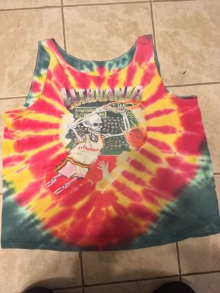 Vintage 1992 Lithuania Tank Top Men Size M Grateful Dead Rare 90s Greg Speirs