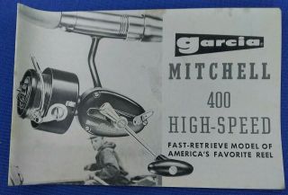 Vintage Garcia Mitchell 440 Otomatic Reel w Box Extra Spool & Paperwork 7