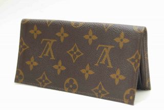 Vintage Authentic Louis Vuitton Bi Fold Wallet Check Book Checkbook