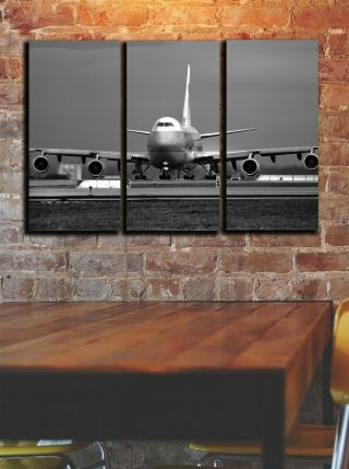 Airplane Boeing - 747 Wall Canvas Art Decor Picture Print Aviation Aircraft Art 6
