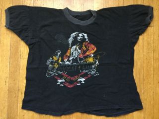 Led Zeppelin 1977 Concert Tour T Shirt Vintage