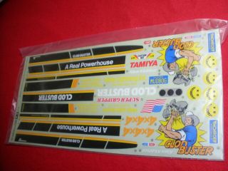 Vintage Tamiya Clod Buster Decal Sticker Sheet