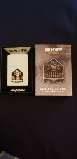 RARE 1 of 100 Limited Edition Collectable Call Of Duty WWII Zippo Lighter Set 3