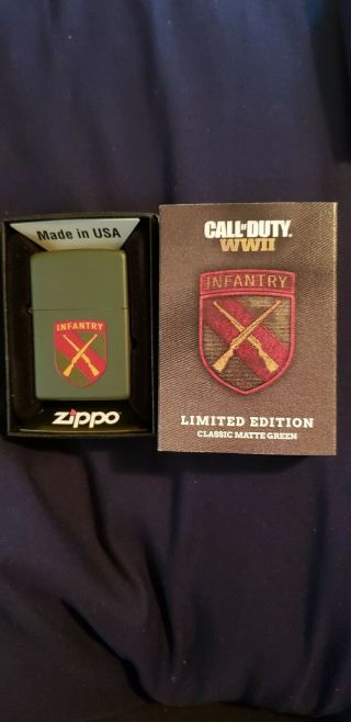 RARE 1 of 100 Limited Edition Collectable Call Of Duty WWII Zippo Lighter Set 6