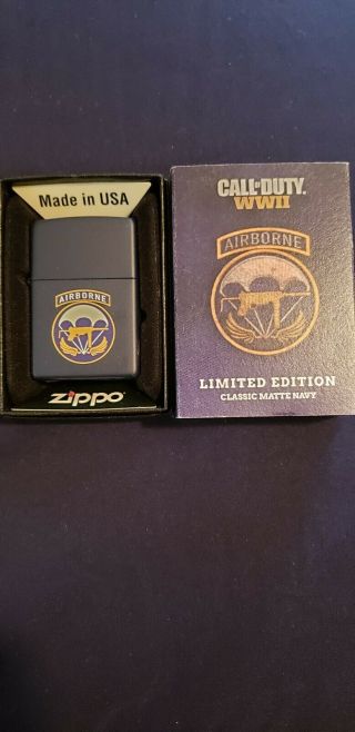 RARE 1 of 100 Limited Edition Collectable Call Of Duty WWII Zippo Lighter Set 7