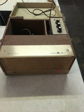 Vintage Voice of Music Stereo Twin 168 Amplifier Locking Case Tube Amp 6