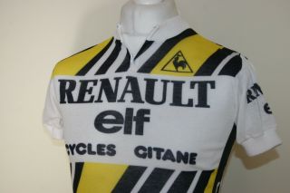 Cycles Gitane Renault Elf Rare Vintage Cycling Jersey Shirt 4 S/m Tour De France