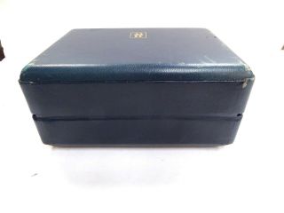 Vintage 100 Authentic Blue Leather Harry Winston Watch Box 6 
