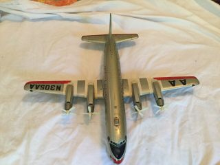 Vintage 1950s 60s American Airlines Dc7 Prop Passenger Airplane Japan Toys B/o