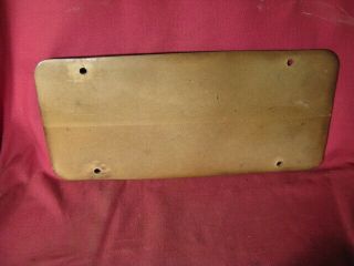 Rare WW2 1942 Fiberboard York License Plate 5