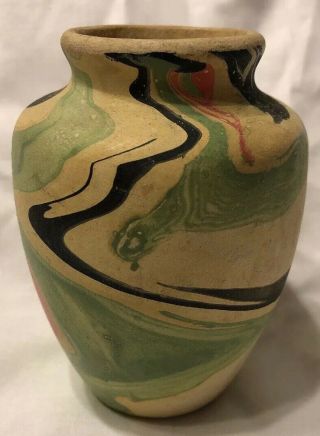 Extremely Rare Camark Swirl Glaze Vase