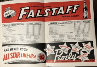 RARE 1940 Major League Baseball All - Star Game Program Sportsmans Park 7