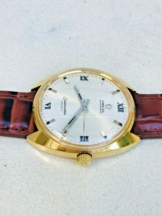 Vintage Omega Seamaster Cosmic Gold - Plated Men’s Automatic Watch 166026 - Tool 107 4