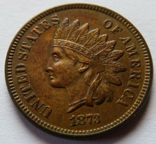 1873 Indian Head Cent - Xf Details,  Vintage Penny 1c Coin (161828j)