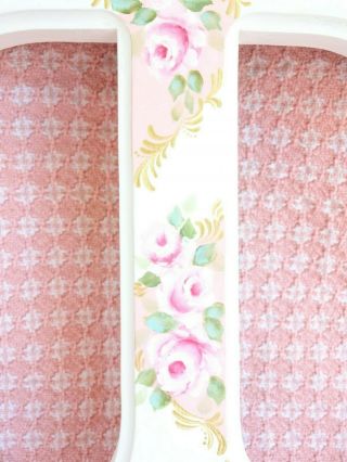 byDAS MOST LOVELY ROSE CROSS EVER hp hand painted chic shabby vintage cottage 8