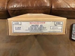 Vintage 1942 winchester model 63 empty box remarkable 3