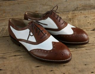 Vintage Head Commendation Wingtip Golf Shoes Size 8.  5 Old Stock