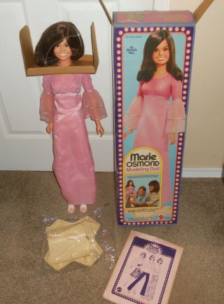 Vintage 1976 Mattel Marie Osmond 30 " Modeling Doll 9826