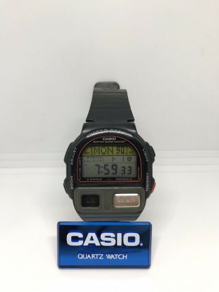 Casio Bp - 100 Vintage Rare Heart Rate & Blood Pressure Monitor Watch Wrist Japan