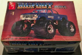 Amt Vintage Rare Bigfoot 4x4x4 Ford Monster Truck 1:25 Model Kit 1984