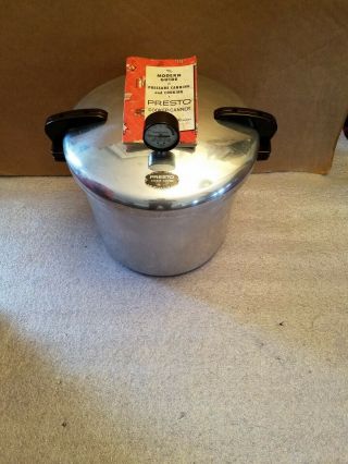 Vintage Presto Pressure Cooker - Canner 21 Quart Ca21 Made In Usa Vg