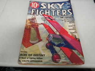 Pre Wwii Us Sky Fighters Comic Book Style Aviation War Action Novel August 193